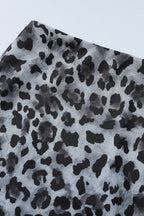 Casual Mesh Leopard Print Skirt
