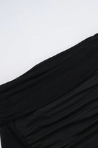 Fall Slim-Fit Pleated Off-Shoulder Party Dress