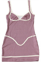 Plaid Patchwork Contrast Cami Mini Dress