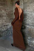 Lace Trim Strapless Two Piece Gown Maxi Dress
