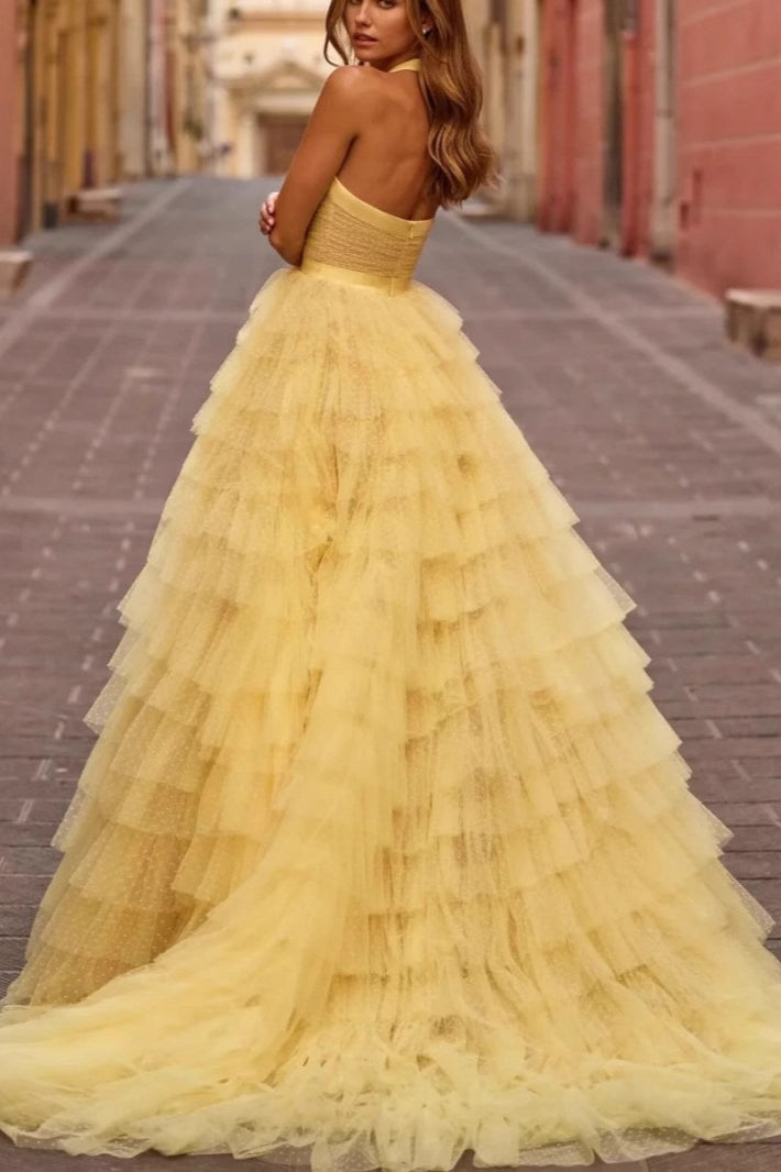 Layered Tulle Formal Dress