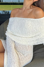 White Bodycon Mini Dress With Tie Waist
