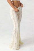 Elegant Lace Texture Long Pants
