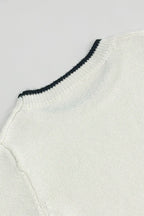 Color-Block Long Sleeve Knit Slim Sweater Dress