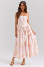 Floral Cami Bodycon Maxi Dress