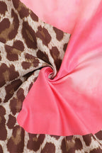 Floral Leopard Print Sleeveless Bodycon Maxi Dress