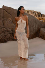 Hollow Knit Beach Bikini Boho Dress