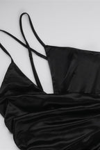 Halter Neck Crisscross Split Maxi Dress Party
