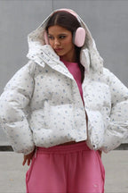 Printed Puffy Puffer Jacket