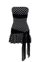 Strapless Tie Polka Dot Mini Dress