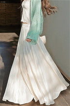 Mermaid Shiny Acetate Like Maxi Skirt