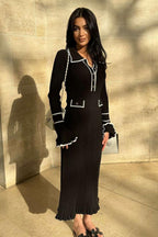 Knit Bodycon Elegant Maxi Dress