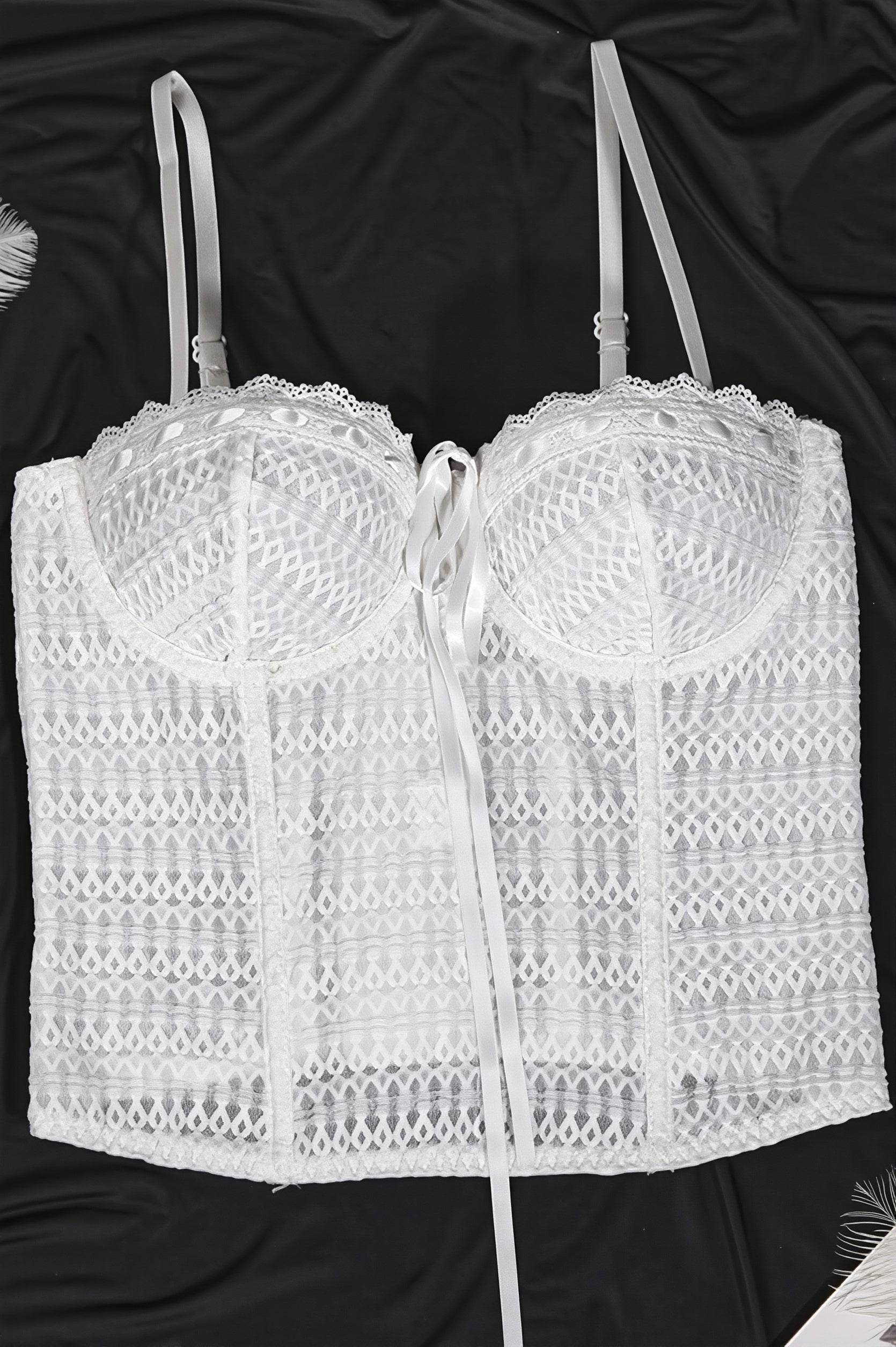 Lace Boned Underwire Cami Top
