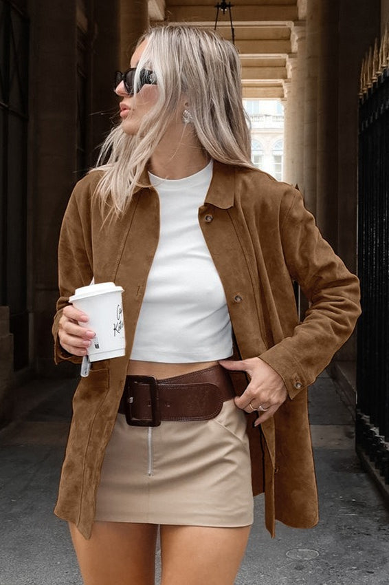 Brown Suede Jacket