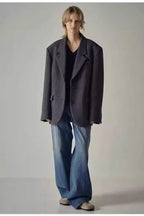 High Waist Black Wide Leg Jean
