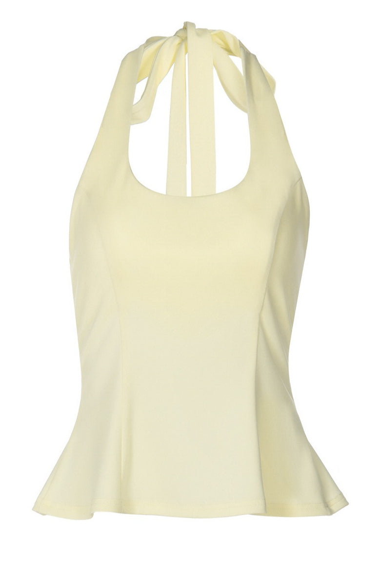 Slim Tie Back Halter Top