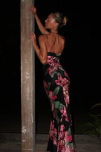Summer Floral V-Neck Maxi Dress