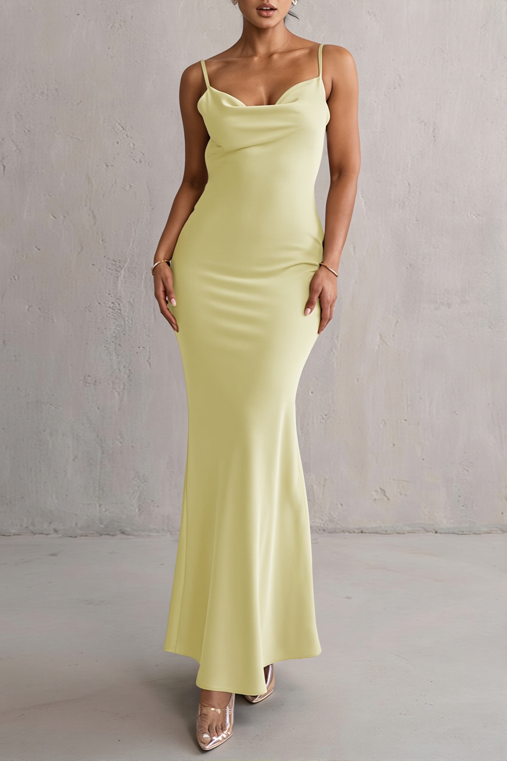 3D Flower Cami Open Back Maxi Dress