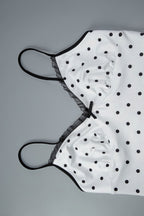Polka Dot Cami Fitted Skirt Set