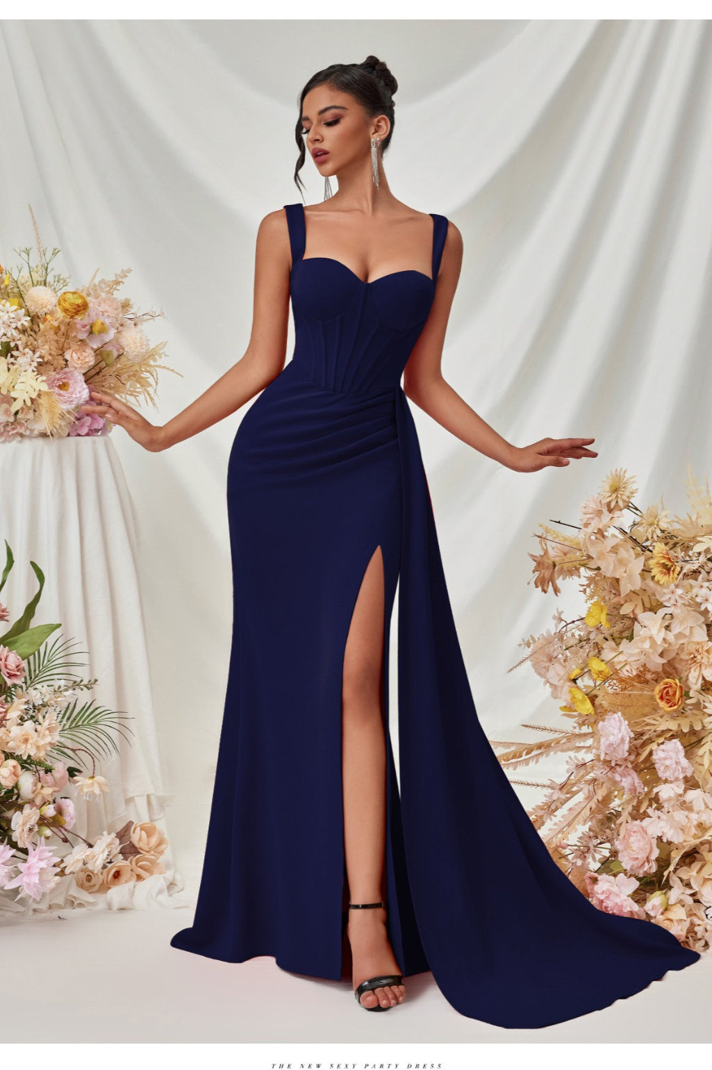 Bodycon Slit Maxi Party Dress