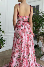 Vintage Print Cami Vacation Maxi Dres