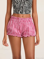 90S Plaid Lantern Bloomer Short