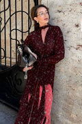 Slim Fit V Neck Floral Dress