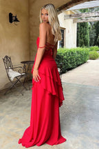 Solid Backless Spaghetti Strap Maxi Vacation Dress