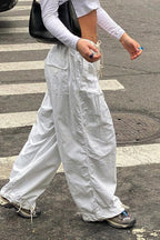 Low-Waisted Drawstring Cargo Pant