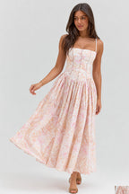 Floral Cami Bodycon Maxi Dress