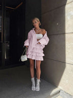 Striped Blouse And Layered