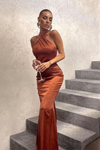 Solid Slim Backless Sleeveless Maxi Dress
