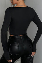 Leopard Mesh See-Through Bustier Blouse