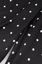 Polka Dot Straight Leg Casual Pants