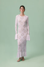 Ruffled Pullover Long Boho Dress