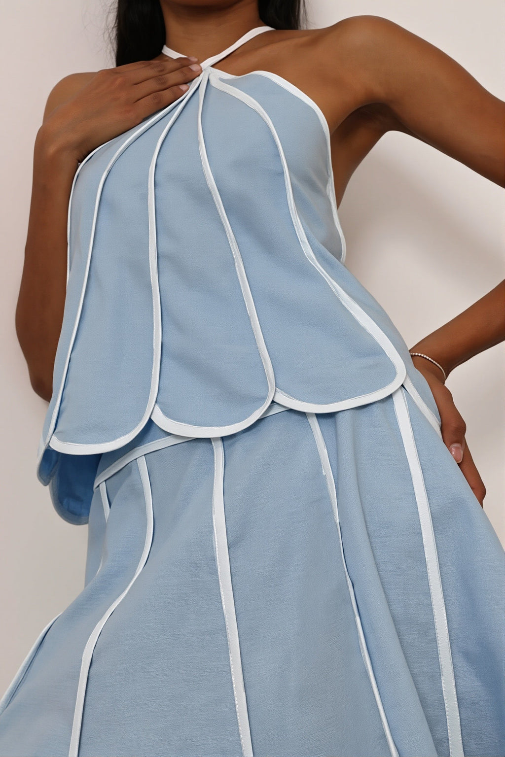 Halter Backless Sleeveless Top Bodycon Skirt Sets