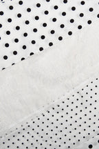 Sheer Polka Dot Asymmetrical Skirt