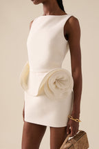 Floral Embellished Party Dress