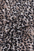 Leopard Print Spaghetti Strap Maxi Dress