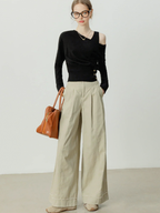 Asymmetrical Cold Shoulder Sweater Co-Ords