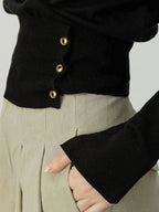 Asymmetrical Cold Shoulder Sweater Co-Ords