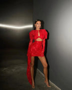Lace Bodycon Mini Party Dress