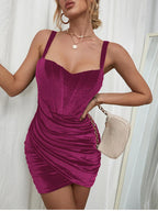 High Quality Summer Velvet Bodycon Dress Green Party Celebrity Evening