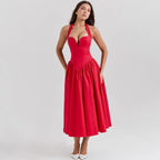 Elegant Fit And Flare Casual Party Dress