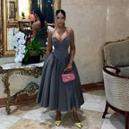 Elegant Fit And Flare Casual Party Dress