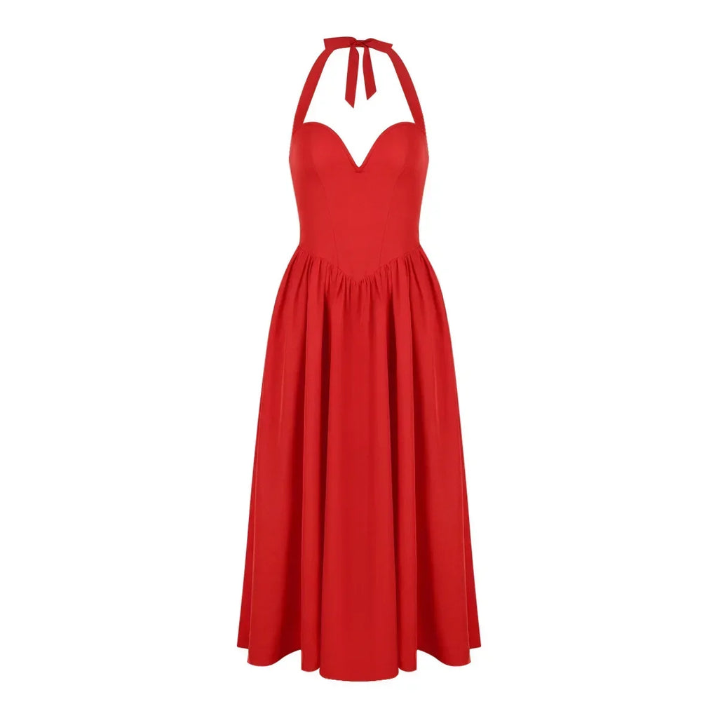 Elegant Fit And Flare Casual Party Dress