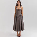 Elegant Fit And Flare Casual Party Dress
