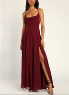 Halter Backless Maxi Formal Dress