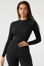 Bodysuit Style Knit Top