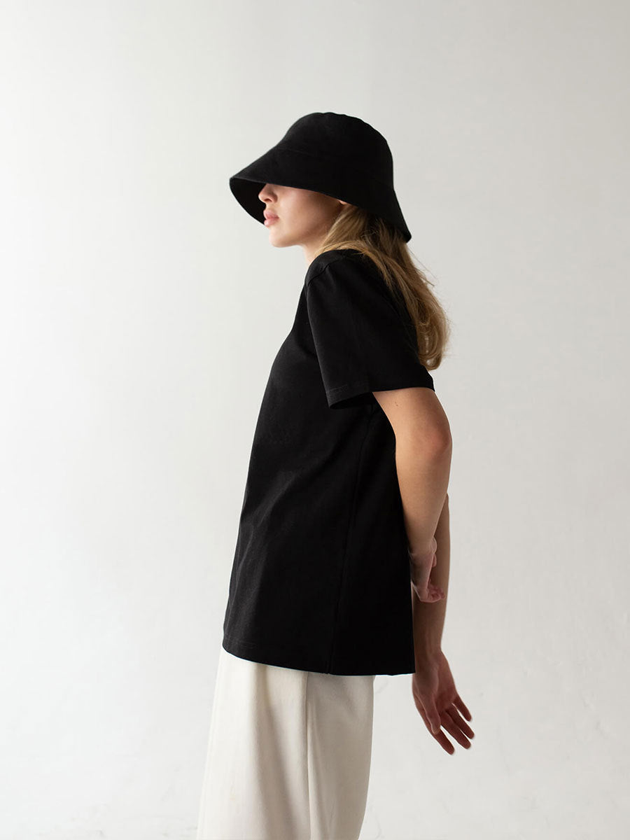 Minimalist Casual Solid Crew Neck T-Shirt